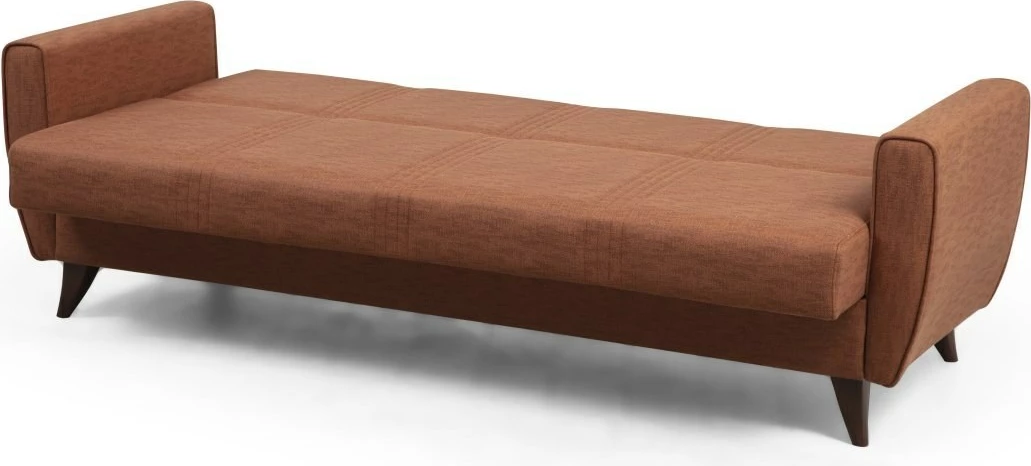 Divan-krevat treshe, Atelier del Sofa, Zaden, ngjyrë e kuqe tjegulle