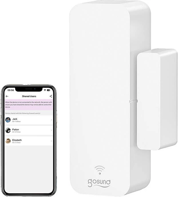 Sensor i mençur për dyer dhe dritare Gosund ST18, ZigBee, i bardhë