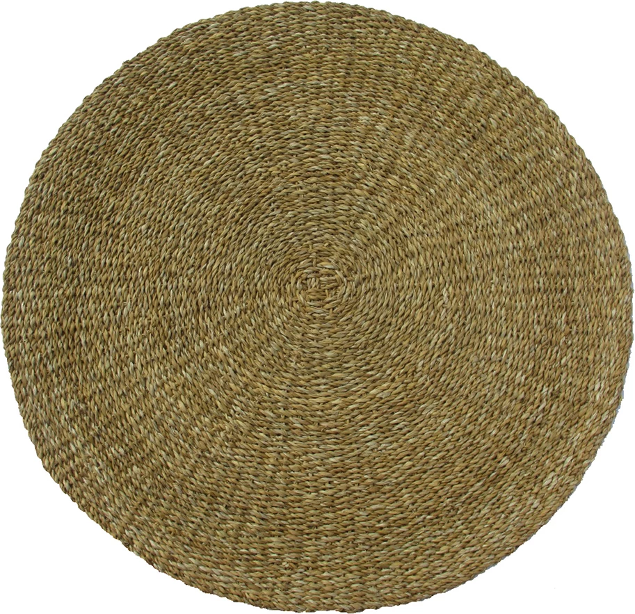 Qilim NEREA për dhomë dite, 150x150cm, kashtë deti, natyral