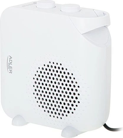 Ngrohës me ventilator, Adler AD 7725w, 2000 W, 2 nivele, termostat, i bardhë