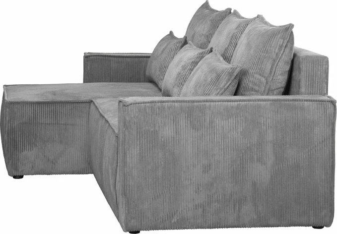 Kënd divan i kthyeshëm, hapësirë magazinimi, ngjyrë gri e çelët, Lincoln D 86, 238x148x92