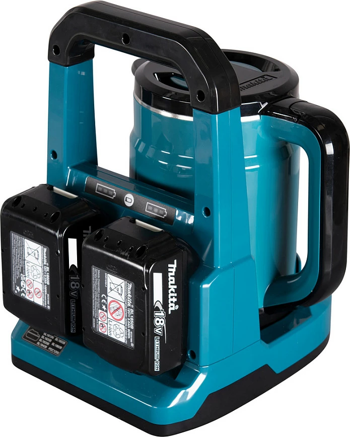 Zierëse uji me bateri Makita DKT360Z, 0.8L, pa kabllo, zi/kaltër