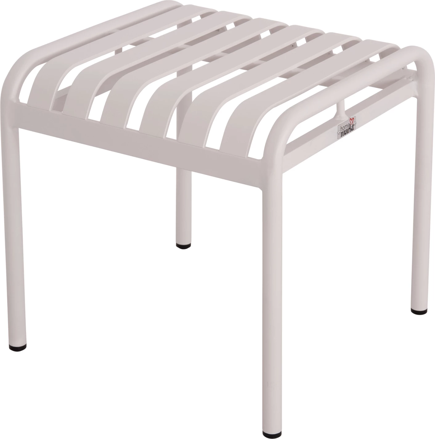 Stool i shkurtër alumini RACHEL, ngjyrë e bardhë, FH6340.02, 45x45x46cm