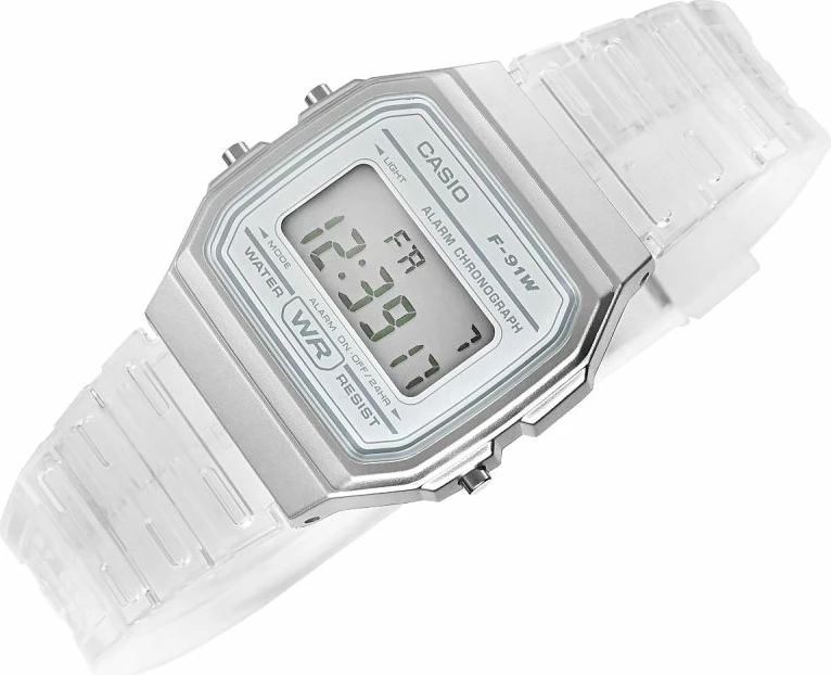 Orë dore Casio unisex, transparente