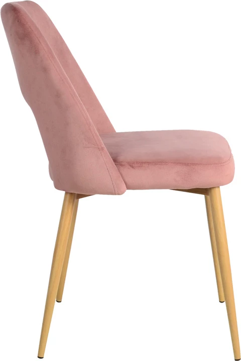 Karrige Murde, kadife 'rotten apple', këmbë metalike natyrale, 48.5x61x89cm