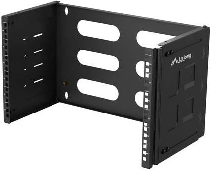 Mbajtës muror rack 19", Lanberg, FB01-5406-10B, 6U 497x400x302 mm çelik ngarkesë 12 kg, e zezë RAL 9004