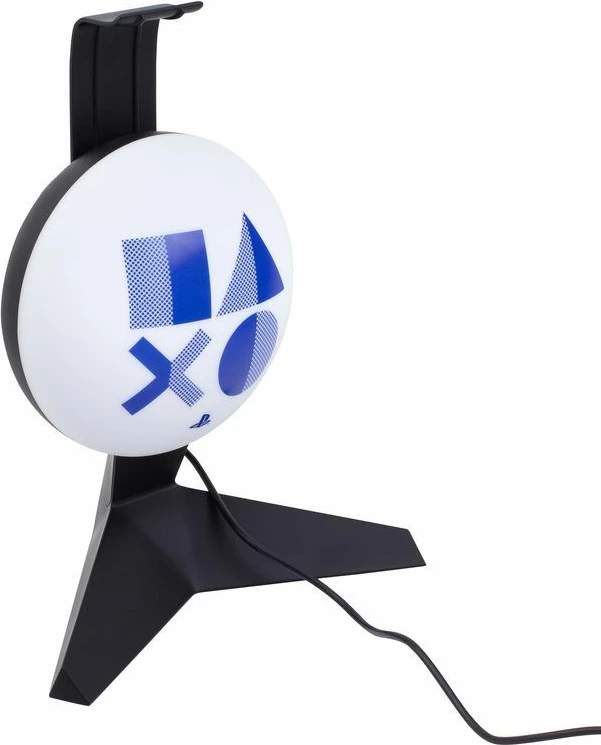Llambë tavoline me mbajtëse kufjesh Paladone PlayStation Head Desk Lamp 23.5 cm, USB