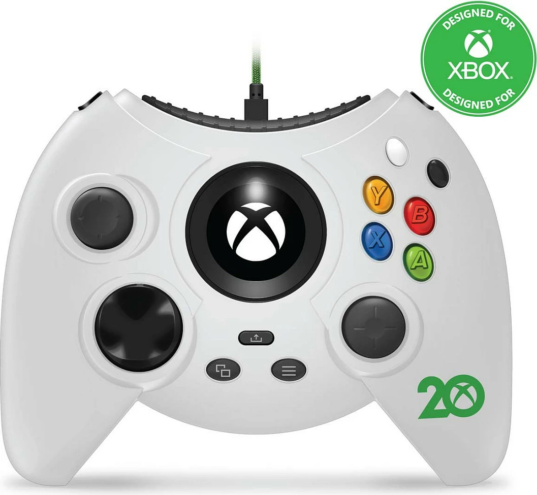 Kontroller Hyperkin Duke, i lidhun me kabllo, USB-C, për Xbox One/Series, i bardhë