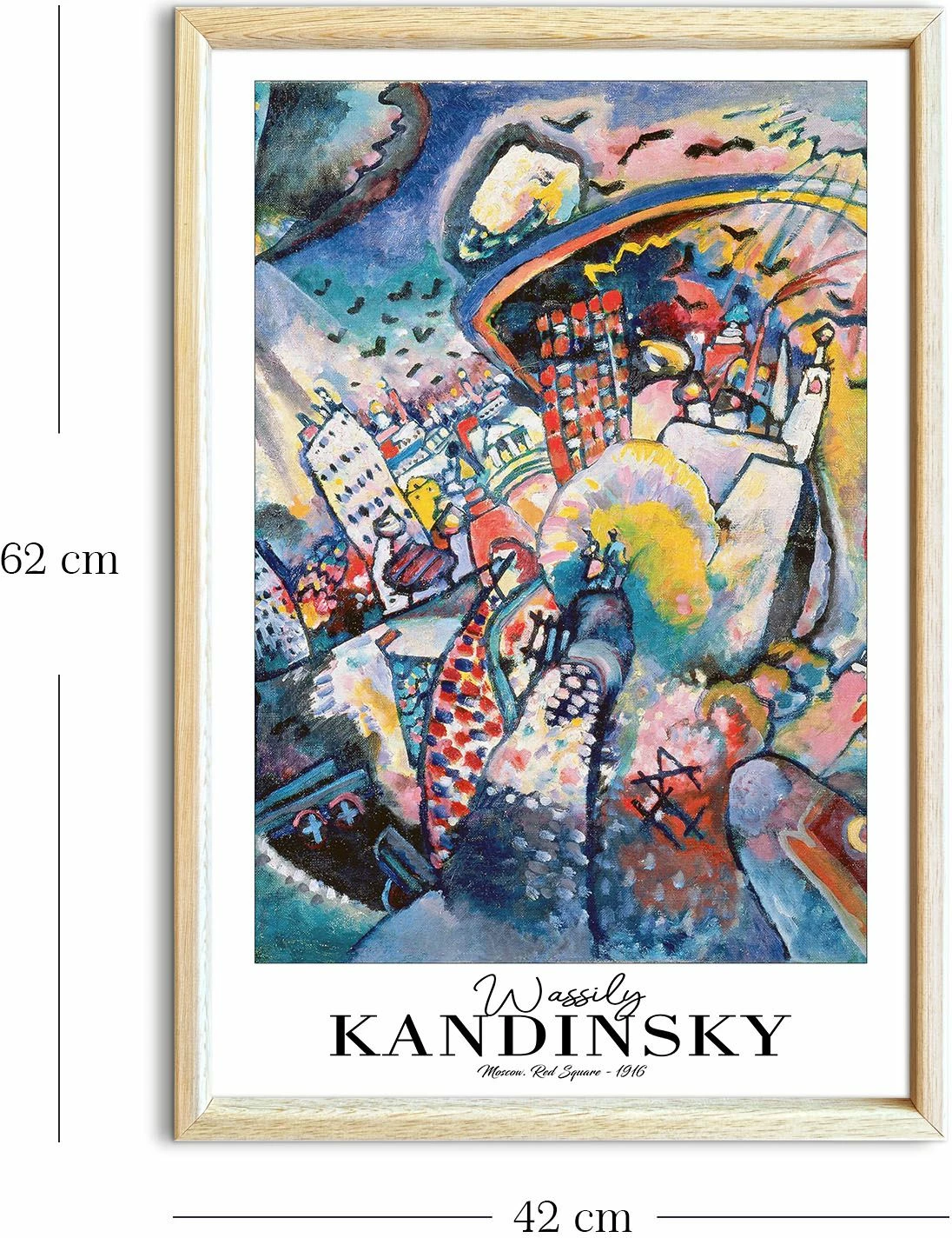 Pikturë dekorative me kornizë Wallity, 4262AHSKANDINSKY-013