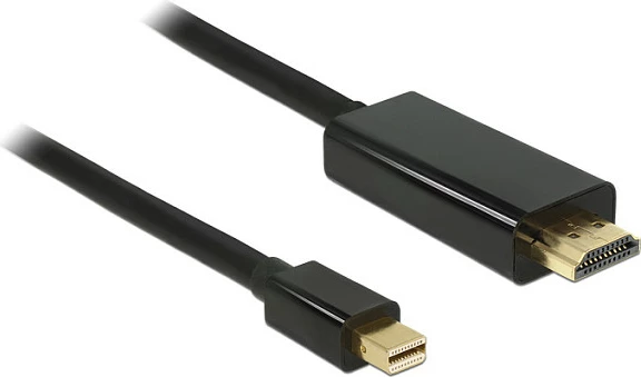 Kabllo Mini DisplayPort në HDMI DeLOCK 83698, 1 m, 1920x1200, e zezë