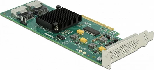 Kartë zgjerimi SATA DeLOCK PCIe 2.0 x8, 8 porta SATA III, e zezë