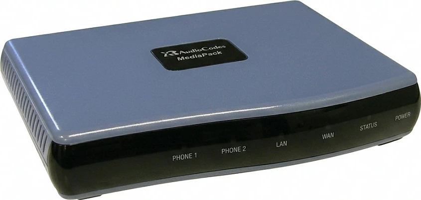 Adapter VoIP Telekom AudioCodes MediaPack 202, 2 porta telefoni, LAN/WAN, gri