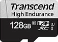 Kartelë memorie Transcend microSDXC 350V 128GB, Class 10, UHS-I, e zezë/argjendtë