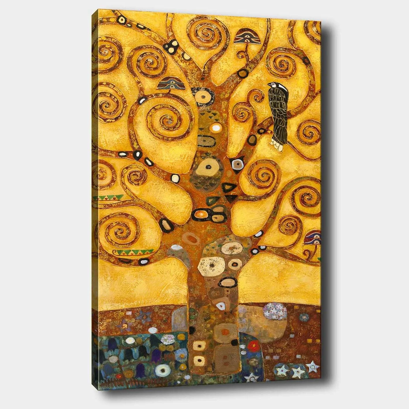 Pikturë dekorative në kanavacë Wallity, Gustav Klimt, shumëngjyrëshe, 70x100cm