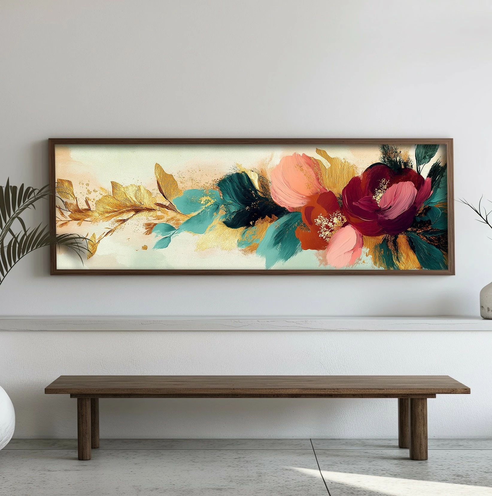 Pikturë dekorative me kornizë, MDF, Wallity, EMR021, shumëngjyrëshe, 40x120x3.5cm