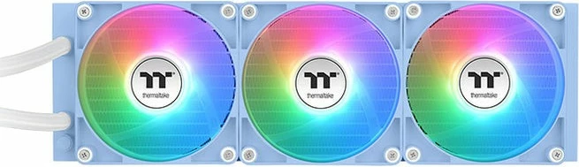 Ftohës me ujë Thermaltake TH360 V2 Ultra ARGB, 3 ventilatorë, ekran LCD, 360mm, kaltër