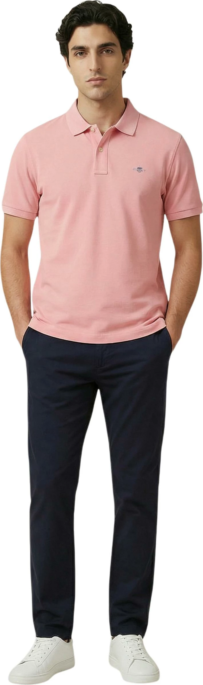 Maicë polo për meshkuj Gant Reg Shield 2601.002210, rozë [Madhësia: L]