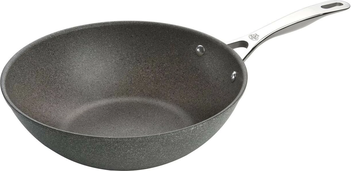 Wok Ballarini Salina 30cm, alumini, shtresë granit/titanium, antracit