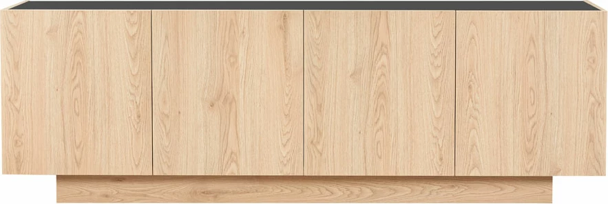 Komodë TV Cubius, 4 dyer, natyrale, 182x39x59cm