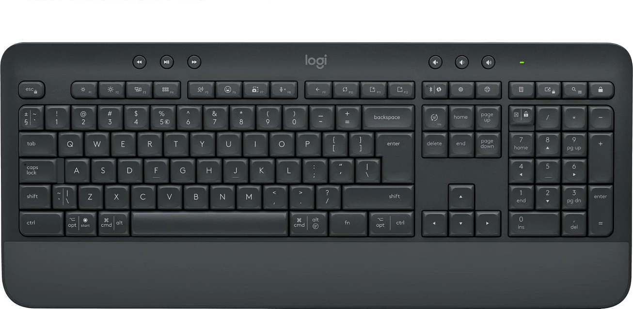 Tastierë Logitech SIGNATURE K650, wireless, Bluetooth, full-size, QWERTY, graphite