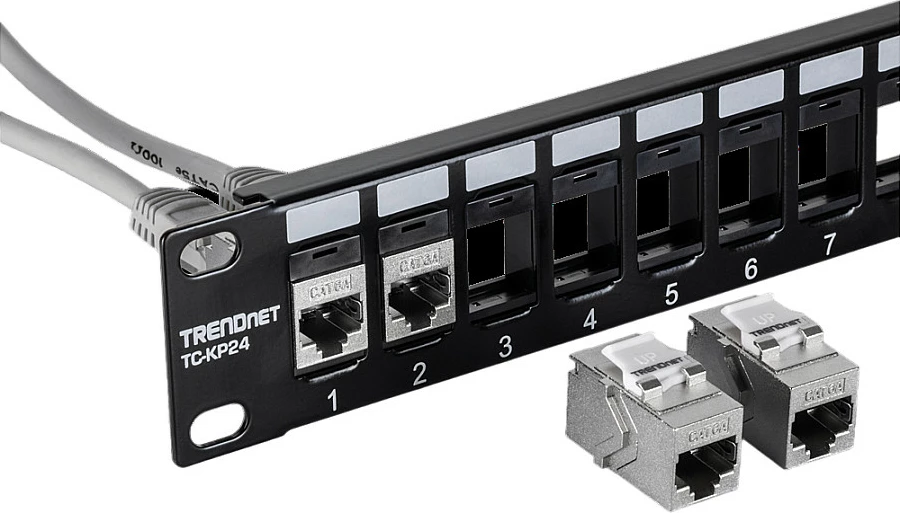 Kupler Keystone RJ-45 TRENDnet TC-KC06C6A, Cat6A, 10GBase-T, paketë 6 copë, argjend