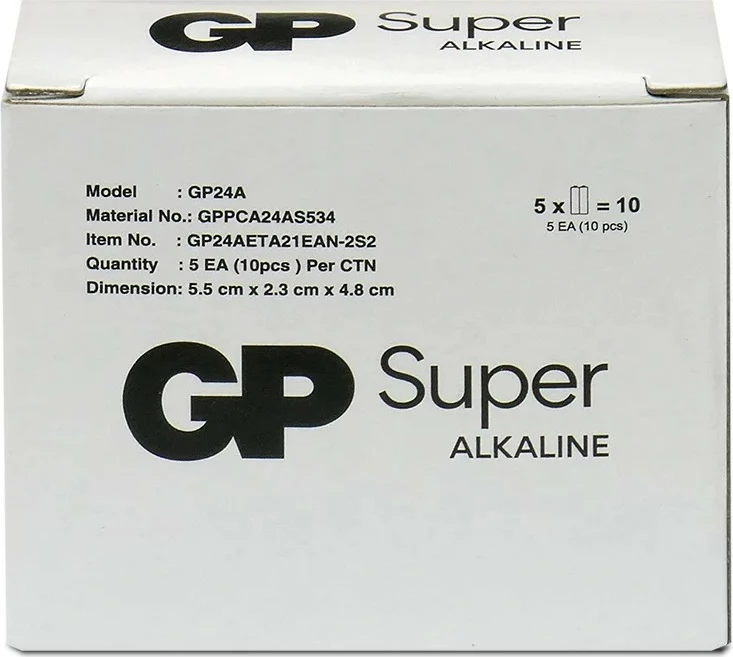 Bateri alkaline GP Battery GP Super LR03/AAA, 10 copë