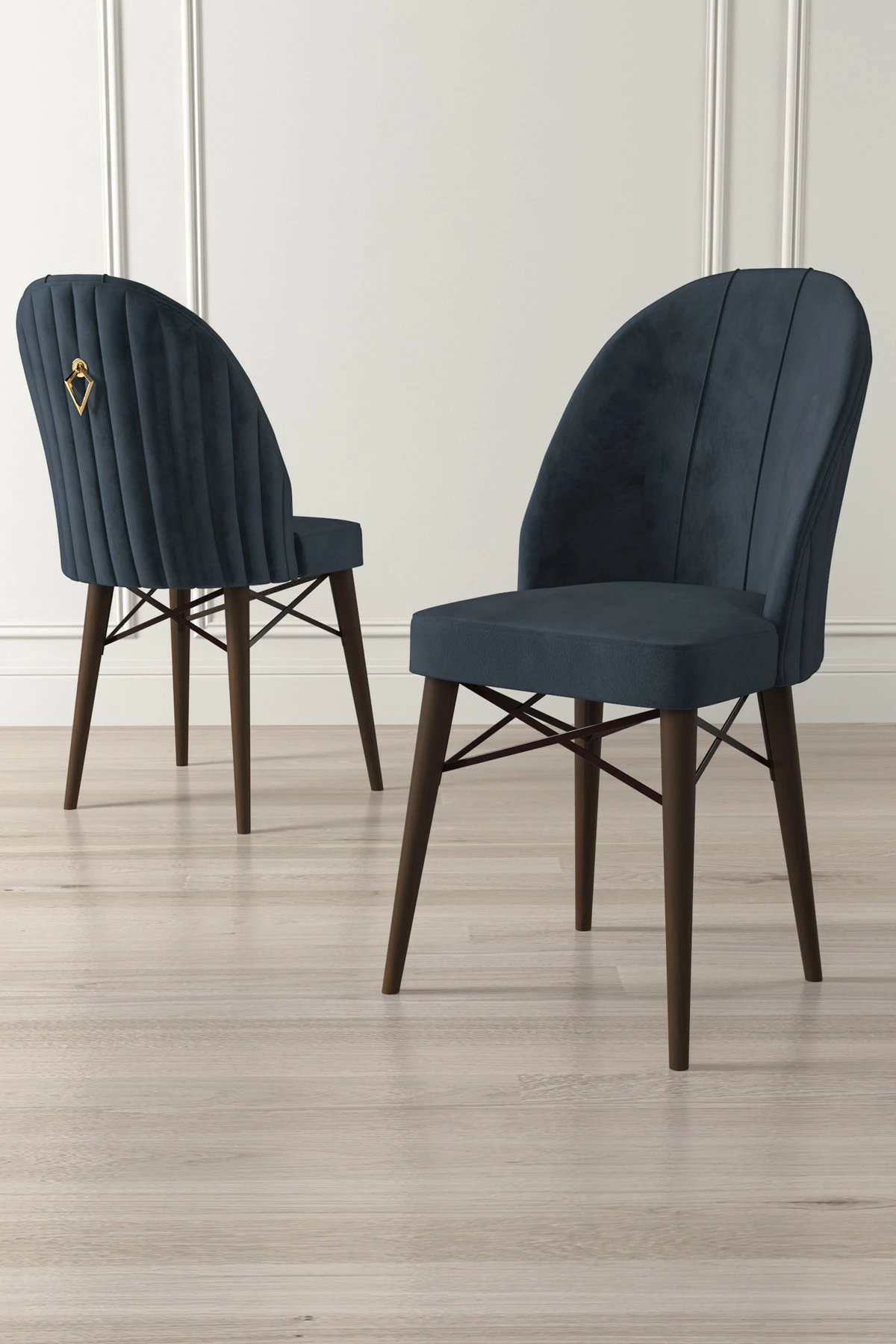 Set karrigash (4 copë) Hanah Home, Ritim, anthracite, kafe