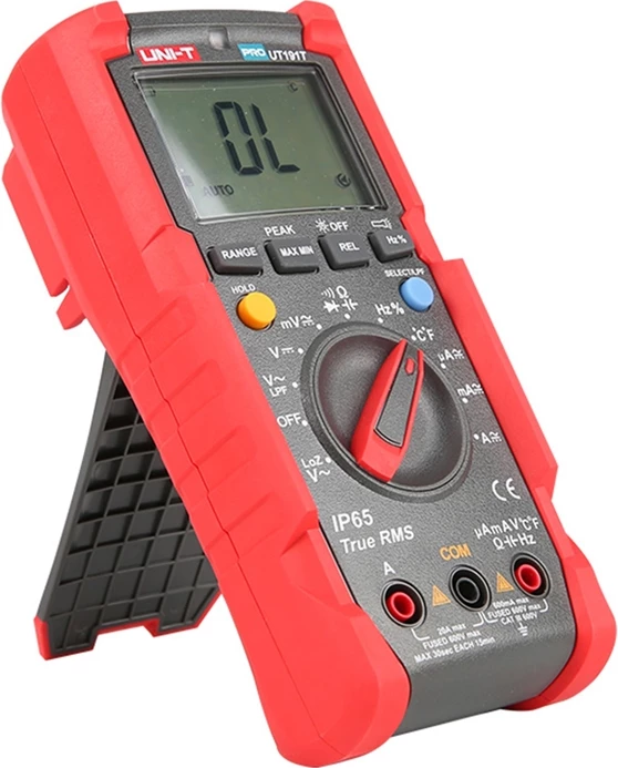 Multimetër dixhital profesional, UNI-T, UT191T, True RMS 6000 counts, 600 V 20 A, IP65, matje temperature