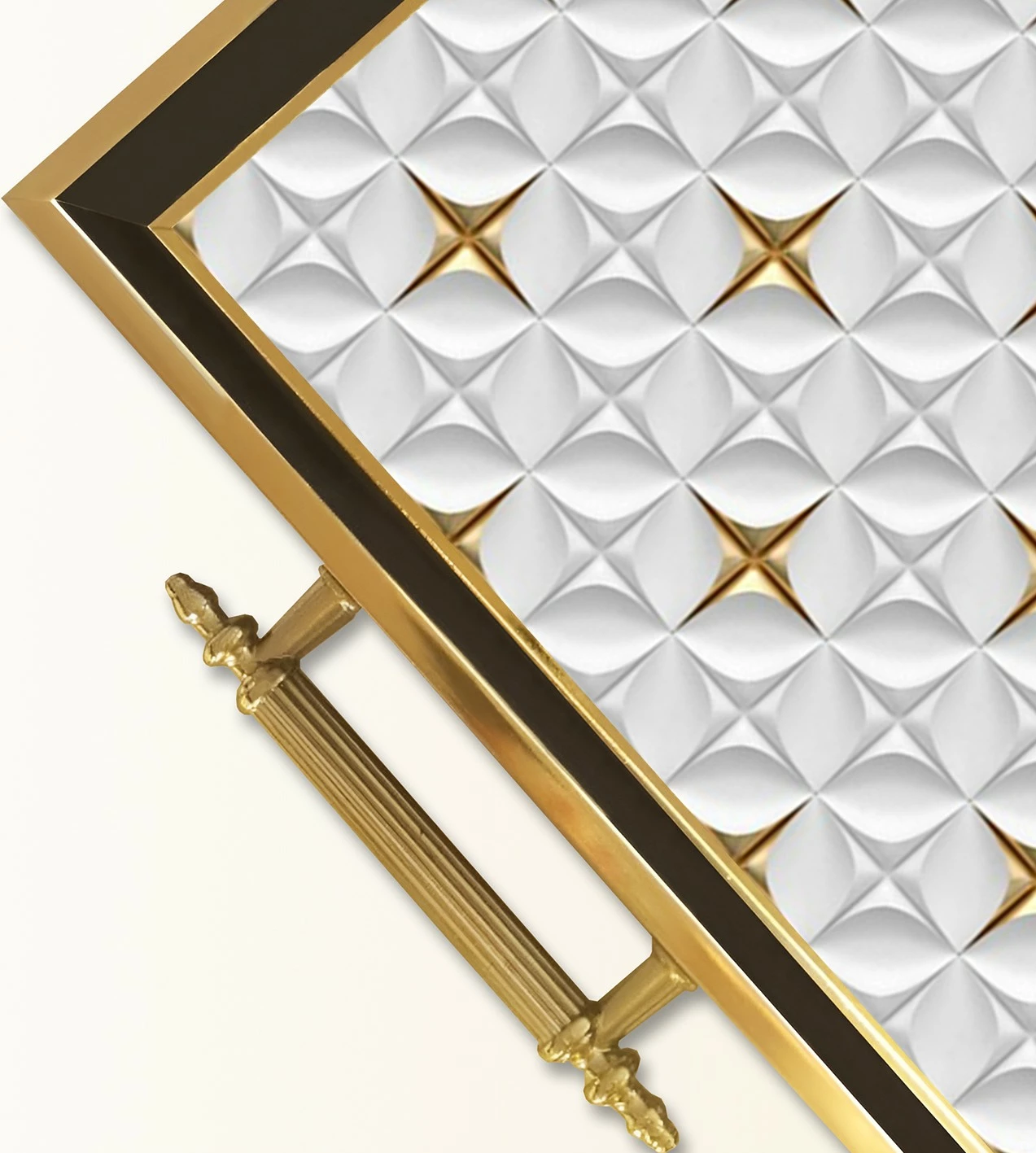 Tabaka qelqi Aberto Design, shumëngjyrëshe, TPA9805, 50x29x3.5 cm