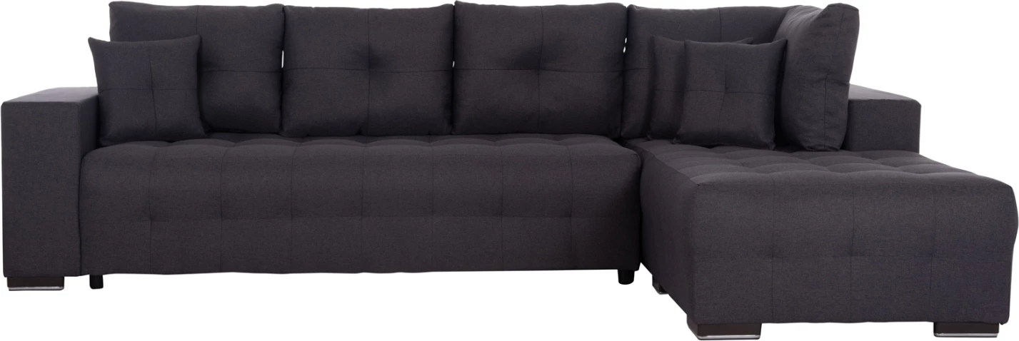 Kënd-sofë me hapësirë për gjëra, ngjyrë gri, TRENDSTON FH3302.01R, 298x177x95cm