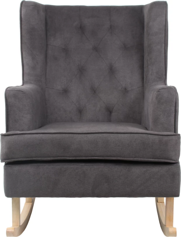 Karrige lëkundëse Grandma, ngjyrë gri, 72x97x100