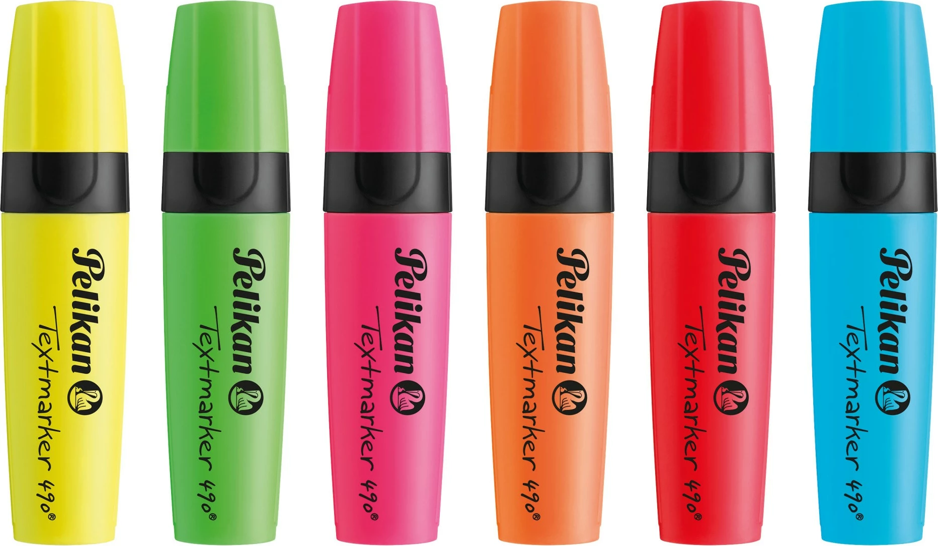 Set markerash Pelikan Textmarker 490, 6 copë, multikolor, bojë me bazë uji, kuti