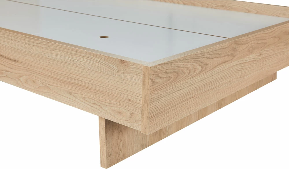 Krevat NEON për dyshek 120x200cm, ngjyrë natyrale, 127x234x121