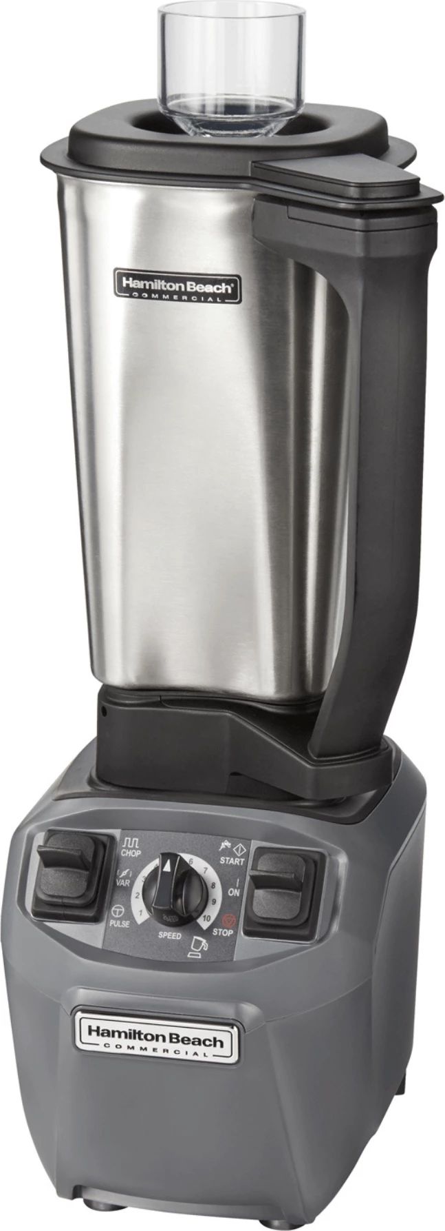 blender kulinar, Hamilton Beach Commercial, EXPEDITOR510S, motor 2.4 HP, variacion shpejtësie me pulse, sistem Wave~Action, mekanizëm prerës metalik, inox/zi