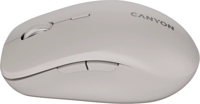 Maus CANYON MW-12 wireless dual mode Bluetooth/RF, 2400 DPI, 6 butona, bezhë, set me receiver + bateri