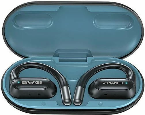 Kufje Bluetooth AWEI T93 OWS, ear-clip, Blu