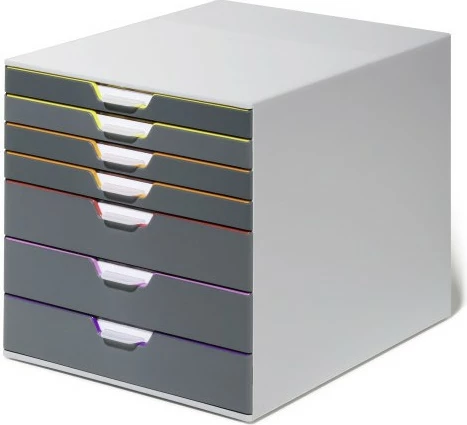 Organizues me sirtarë Durable Varicolor 7, A4, gri, shumëngjyrësh