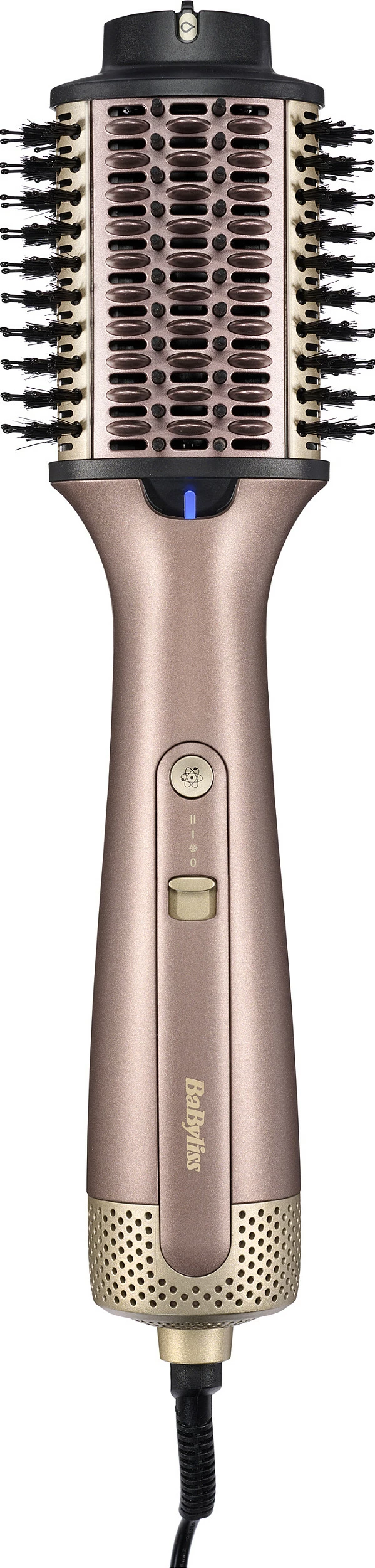 Furçë me ajër të nxehtë BaByliss Air Volume, 2 shpejtësi, 2 nivele nxehtësie, auto-off 60 min, rozë e artë