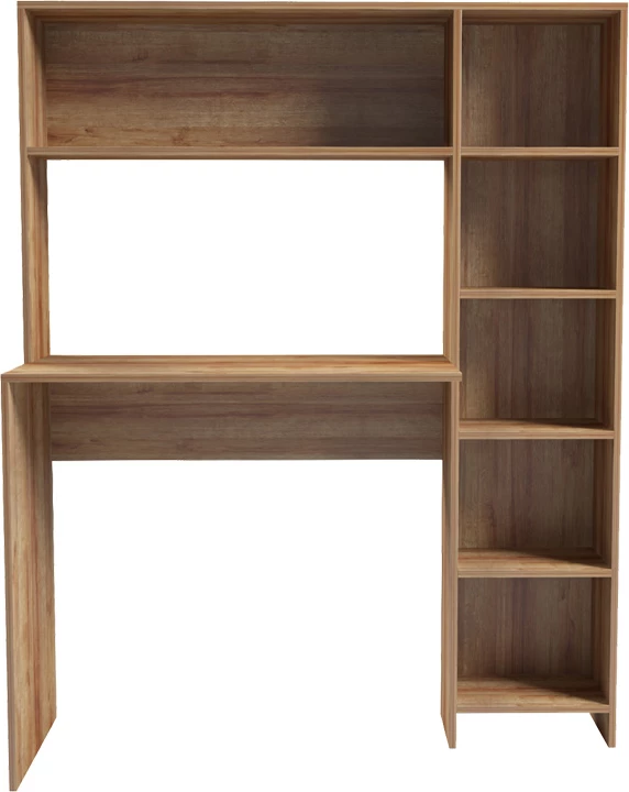 Tavolinë pune me raft librash, ngjyrë lisi, Janson, 113.2x40x141.8cm