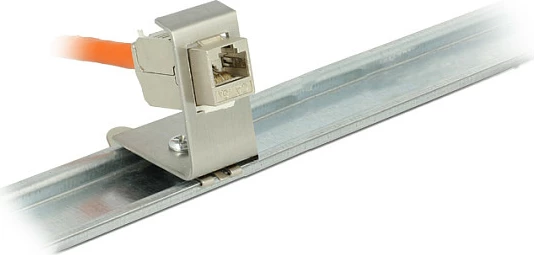 Mbajtës Keystone DeLOCK 86259, montim në shinë DIN, metalik