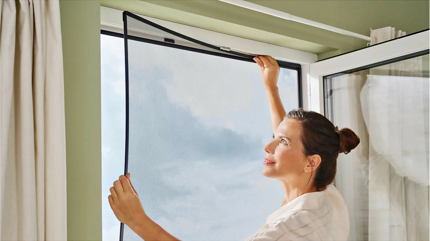 Rrjetë kundër insekteve tesa Insect Stop Clip-On, 100x120 cm, për dritare, antracit