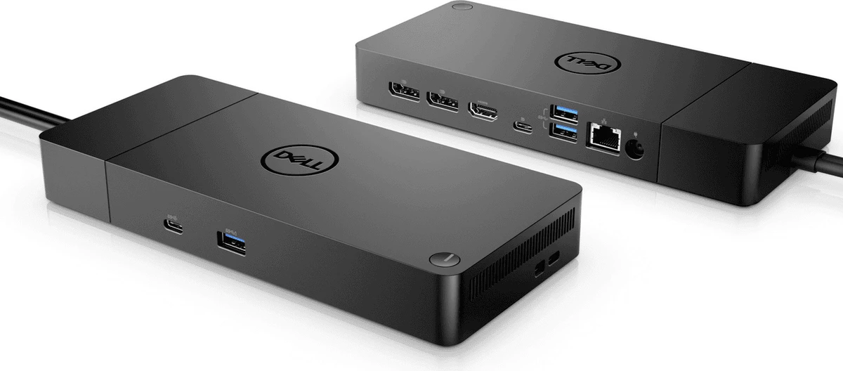 Stacion dokimi, Dell, WD19DCS / 210-AZBW, dyfish USB-C, shumë porta video dhe USB, e zezë