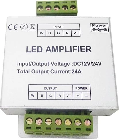Amplifikator LED 5–24V 24A – për shiritat LED
