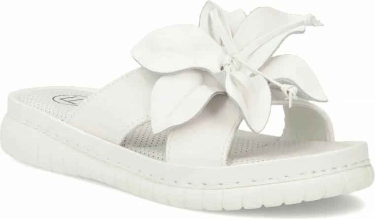 Pantofla lëkure për femra Filippo DK7762, të bardha