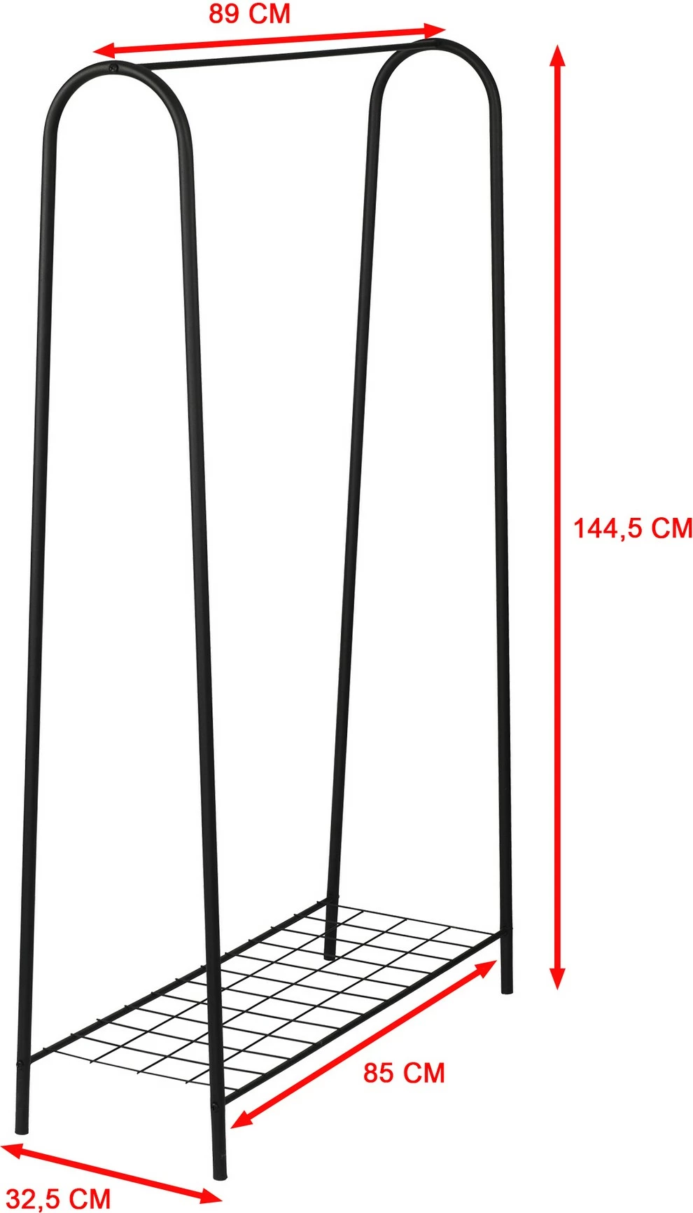 Varëse palltosh Skye Decor, Igor, ngjyrë e zezë