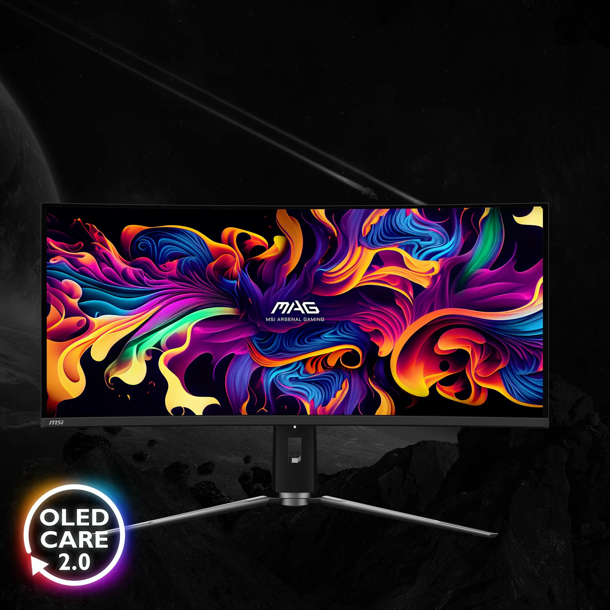 Monitor gaming MSI MAG 341CQPDE, 34.18 inç, UWQHD, OLED, 175Hz