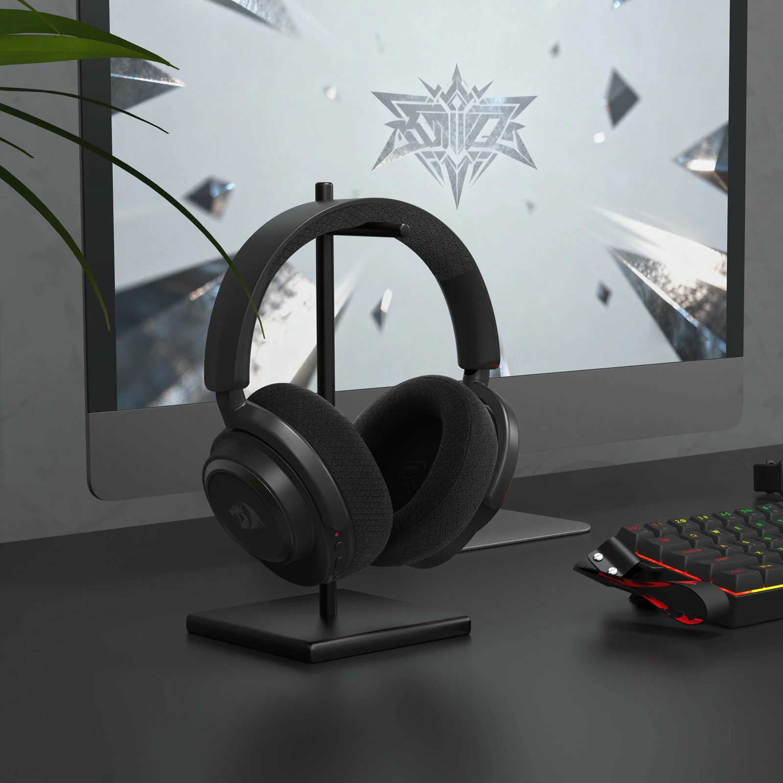 Kufje gaming wireless Redragon NYX PRO H891, 2.4GHz/Bluetooth, driver 53 mm, USB/USB-C, të zeza