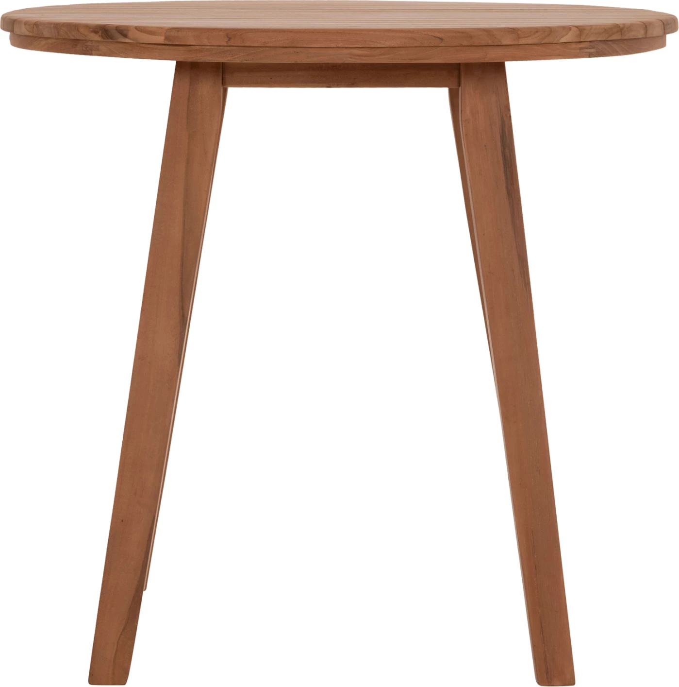 Tavolinë e rrumbullakët për ngrënie DANTE, dru tik, FH6379, 80x75cm