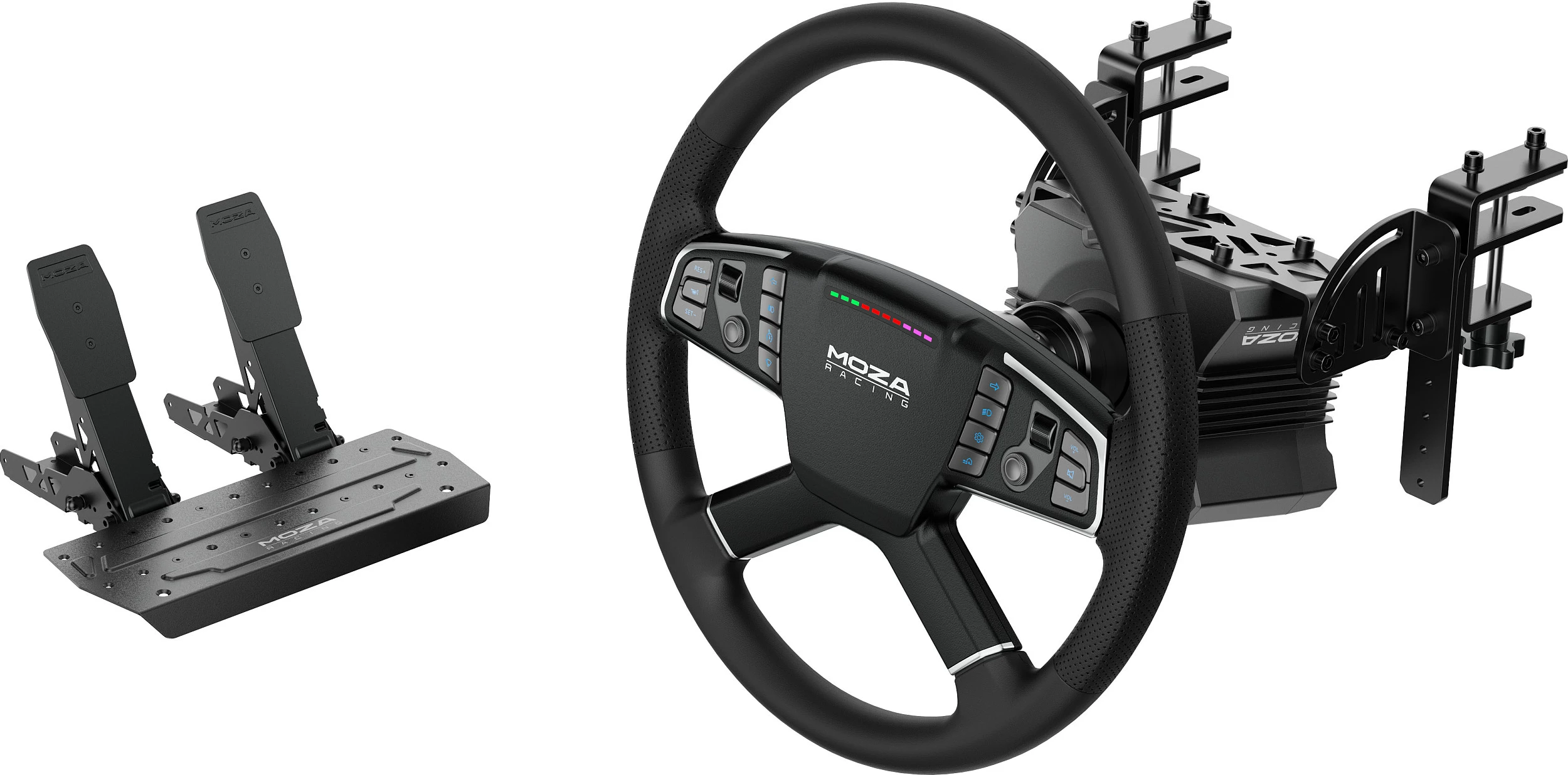 Timon simulatori Moza Racing RS071, Truck Simulator, USB, me pedale, i zi