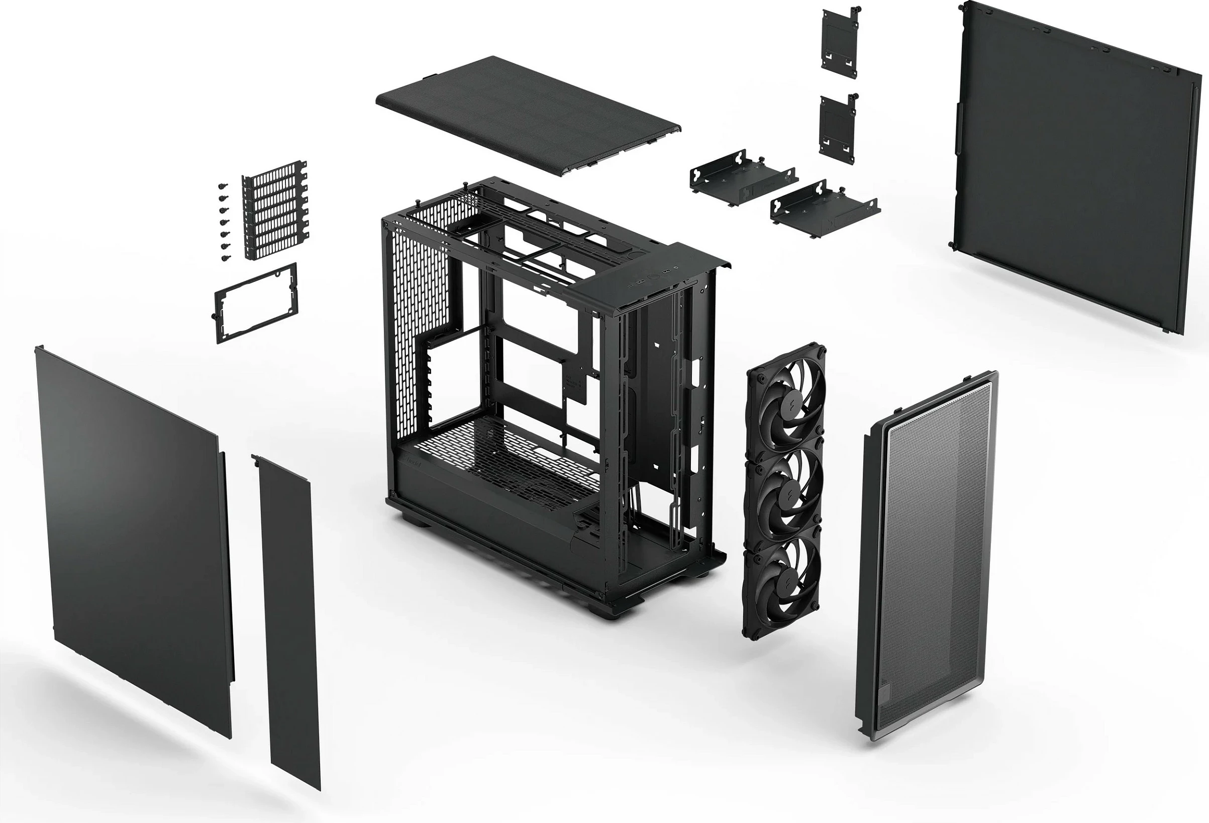 Kasë Fractal Design Epoch XL, Tower ATX/EATX/ITX/micro ATX, 3x140mm fan, e zezë